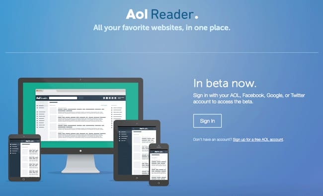 AOL reader